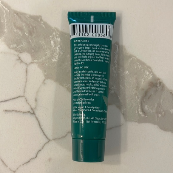 🌸5/$25🌸 BioClarity barefaced exfoliating enzyme jelly cleanser - Picture 2 of 2